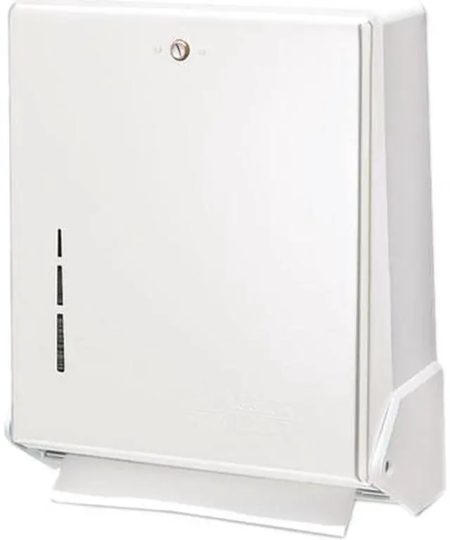 Main image of San Jamar T1905WH True Fold Metal Front Cabinet Towel Dispenser, 11 5/8 x 5 x 14 1/2, White
