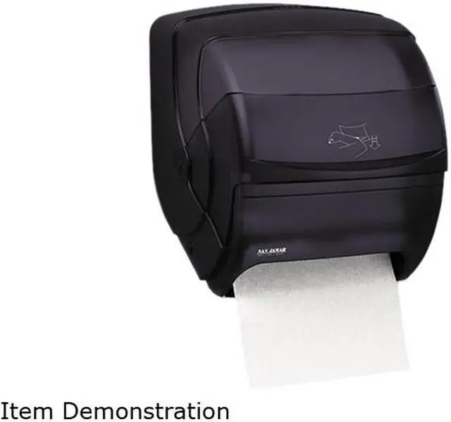 Main image of San Jamar T850TBK Integra Lever Roll Towel Dispenser, 11 1/2 x 11.15 x 13 1/2, Black