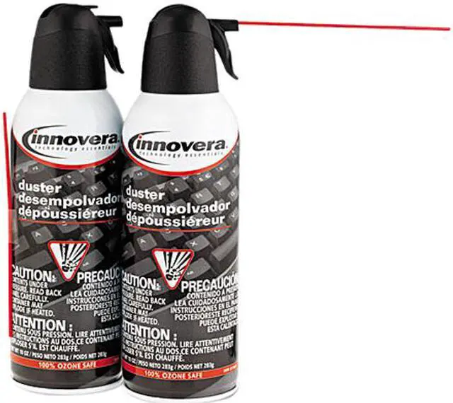 Main image of Innovera Compressed Gas Duster, 10oz Can, 2/Pack
