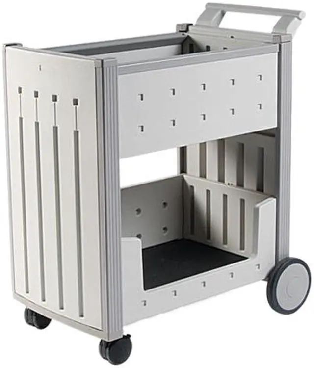 Main image of Iceberg 45053 SnapEase Mail Cart, Resin, 21w x 38-1/2d x 42h, Platinum