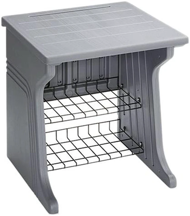 Main image of Iceberg 93002 Aspira Printer Stand, 2-Shelf, Resin, 28 x 28 x 30, Charcoal