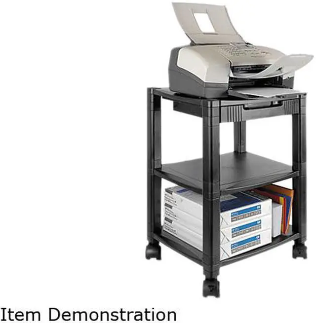 Main image of Kantek PS540 Mobile Printer Stand, 2-Shelf, 17w x 13-1/4d x 19-3/4h, Black