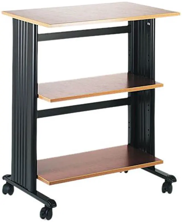 Main image of Safco 1881CY Mobile Machine Cart, 3-Shelf, 29-1/2w x 20d x 35h, Black