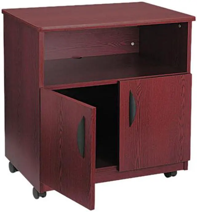 Main image of Safco 1850MH Laminate Machine Stand w/Open Compartment, 28-1/8w x 19-3/4d x 30-1/2h, Mahogany
