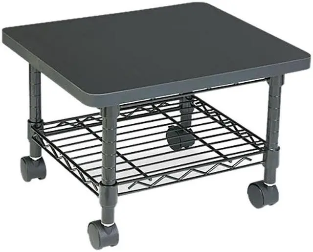 Main image of Safco 5206BL Underdesk Printer/Fax Stand, 1-Shelf, 19w x 16d x 13-1/2h, Black
