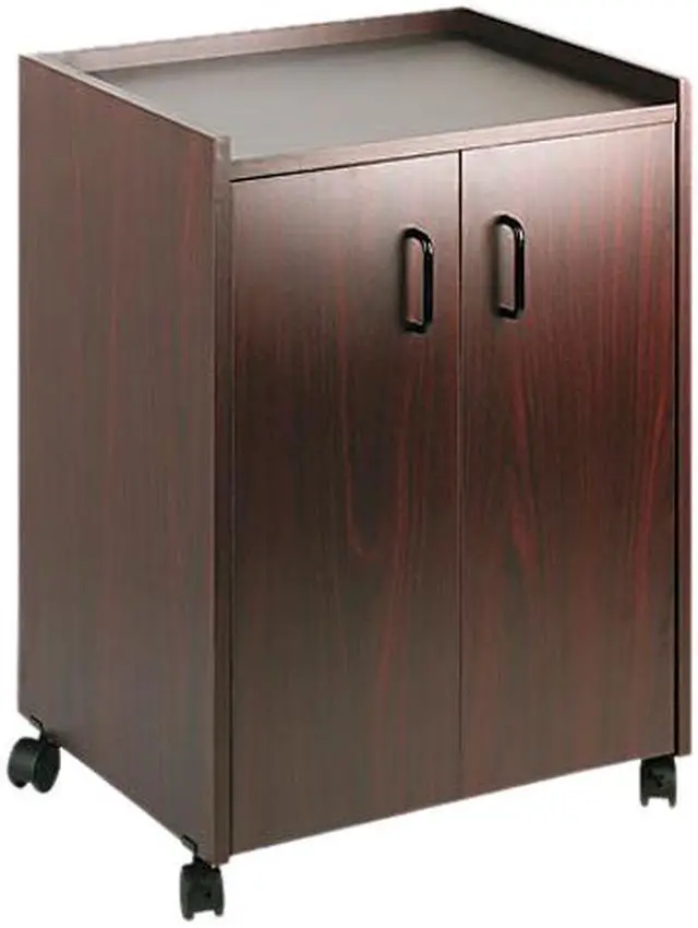 Main image of Safco 8953MH Mobile Refreshment Center, 1-Shelf, 23w x 18d x 31h, Mahogany