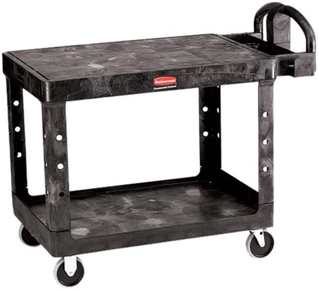 Rubbermaid 3-Shelf Utility Cart - Black