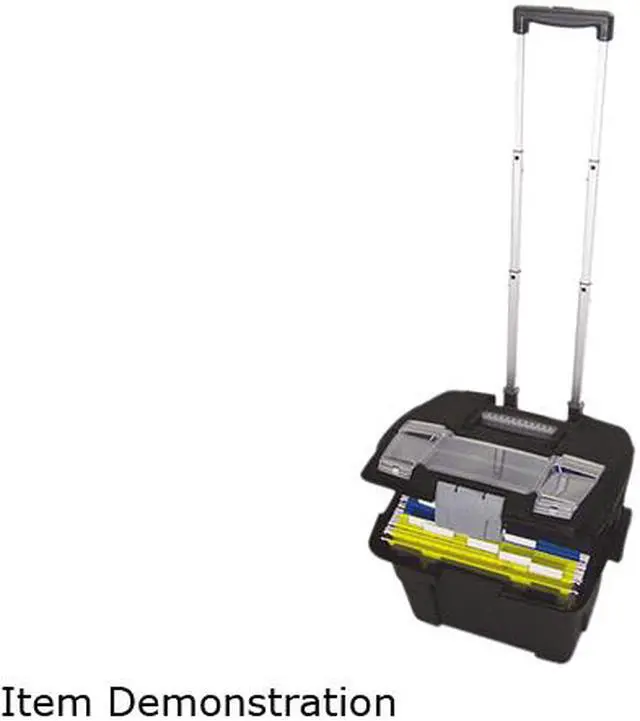 Main image of Storex Premium File Cart, 16-3/8 x 17 x 15, Black