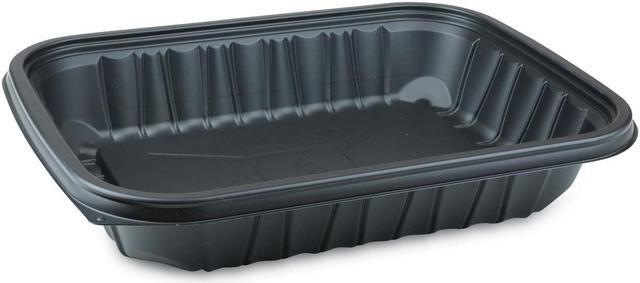 EarthChoice Entree2Go Takeout Container, 64 oz, 11.75 x 8.75 x 2.13, Black, Plastic, 200/Carton EarthChoice Entree2Go Takeout Container, 64 oz, 11.75 x 8.75 x 2.13, Black, Plastic, 200/Carton