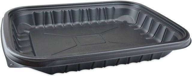 EarthChoice Entree2Go Takeout Container, 48 oz, 11.75 x 8.75 x 1.61, Black, Plastic, 200/Carton EarthChoice Entree2Go Takeout Container, 48 oz, 11.75 x 8.75 x 1.61, Black, Plastic, 200/Carton