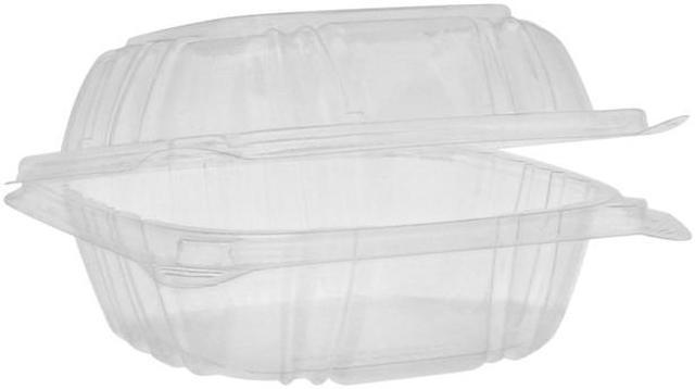SENSATION SmartLock Hinged Lid Container, 5.24 x 5.25 x 2.57, Clear, Plastic, 375/Carton SENSATION SmartLock Hinged Lid Container, 5.24 x 5.25 x 2.57, Clear, Plastic, 375/Carton