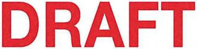 Alt view image 2 of 3 - Xstamper ECO-GREEN 1360 Title Message Stamp, DRAFT, Pre-Inked/Re-Inkable, Red