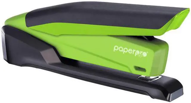 Alt view image 3 of 3 - Accentra PaperPro 1123 inPOWER 20-sheet Desktop Stapler - Green/Black