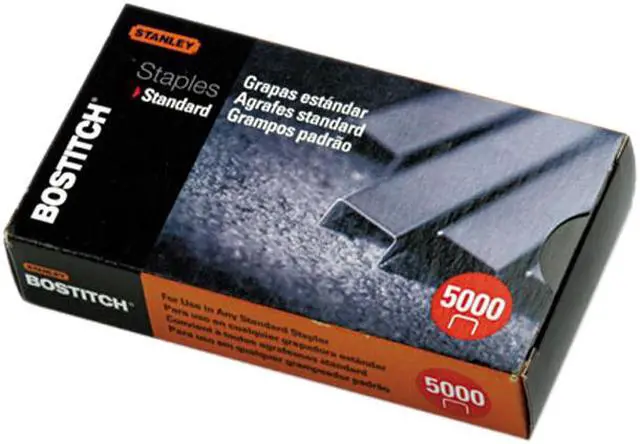 Main image of Stanley Bostitch SBS1914CP Full Strip Standard Chisel Point Staples, 1/4 Inch Leg Length, 5,000/Box