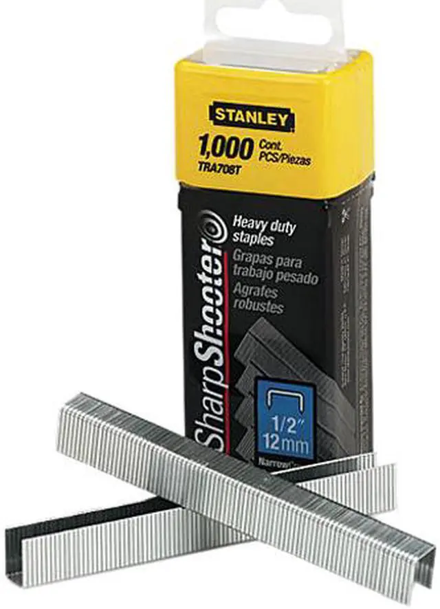 Main image of Stanley TRA708T Sharpshooter 1/2 Inch Leg Length Staples, 1,000/Box