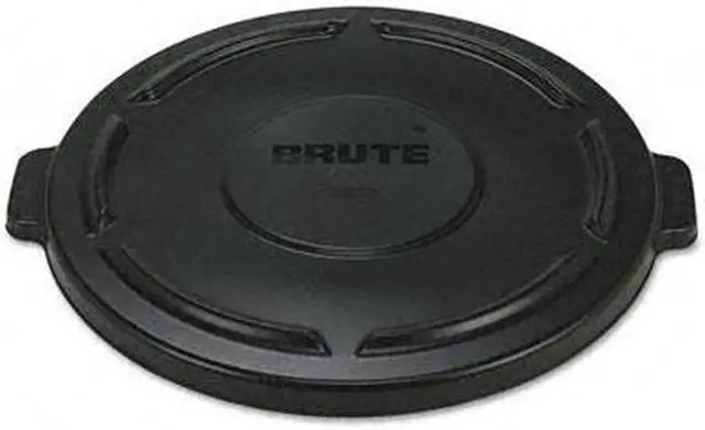 Main image of Rubbermaid Commercial                    Vented Round Brute Lid, 24 1/2 x 1 1/2, Black