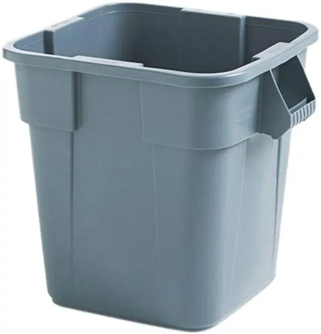 Main image of Rubbermaid Commercial 352600GY Brute Container, Square, Polyethylene, 28 gal, Gray