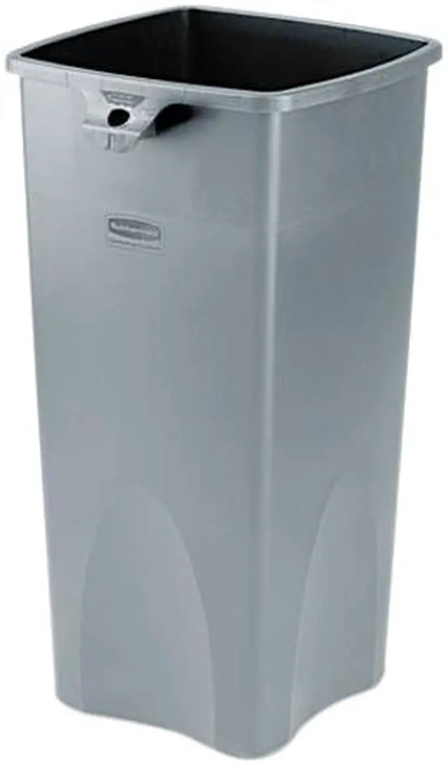 Main image of Rubbermaid Commercial 356988GY Untouchable Square Container, 23 Gallon, Gray