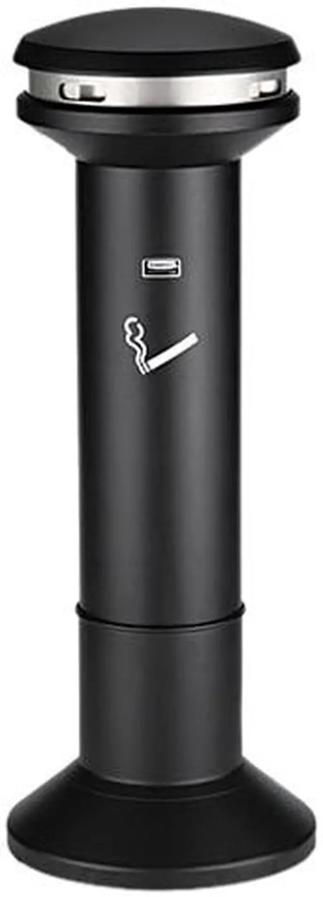 Main image of Rubbermaid Commercial 9W34BLA Infinity Ultra-High Capacity 6.7 Gallon Smoking Urn, Weighted Base, Black