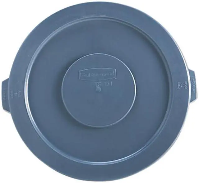Main image of Rubbermaid Commercial 263100GY Round Brute Lid For 32-Gallon Waste Containers, 22 1/4" Diameter, Gray