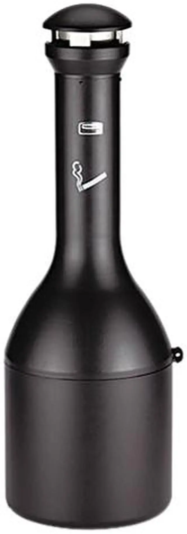 Main image of Rubbermaid Commercial 9W33BLA Infinity Traditional High-Capacity 4.1-Gallon Smoking Urn, Weighted Base, Black