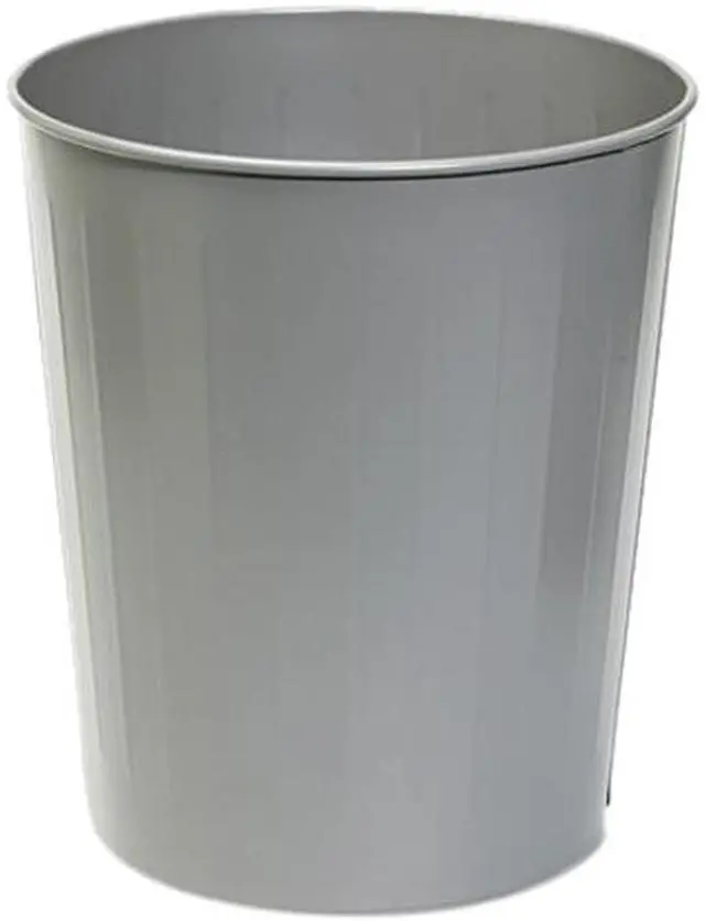Main image of Safco 9604CH Fire-Safe Wastebasket, Round, Steel, 23 1/2 qt, Charcoal