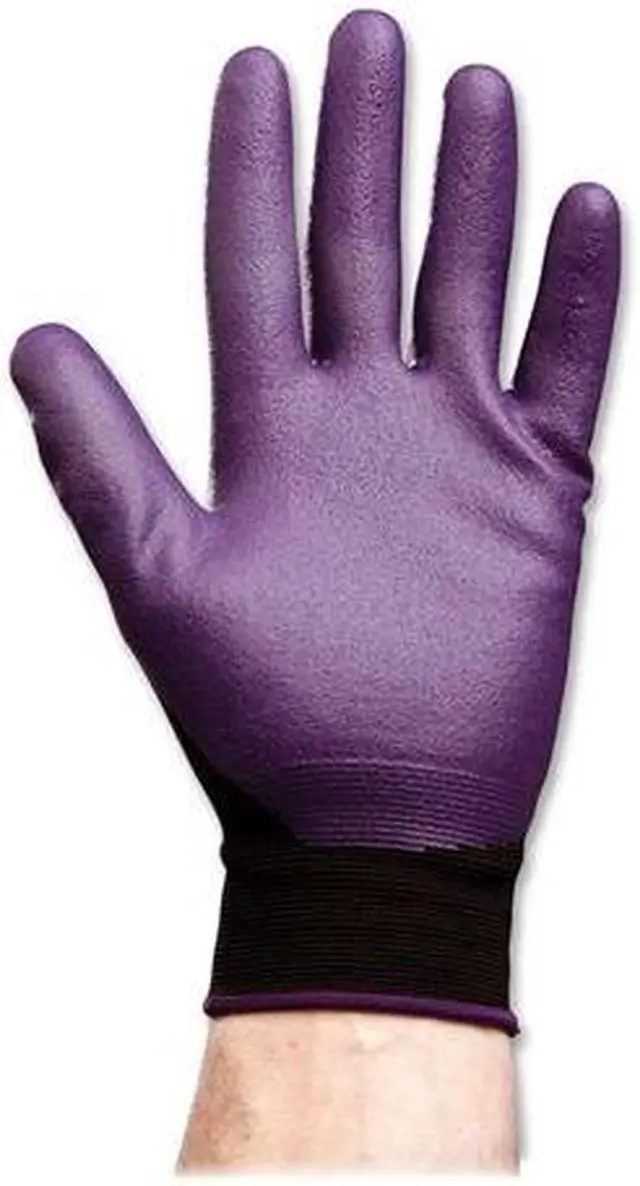Main image of KIMBERLY-CLARK PROFESSIONAL* 40226 KLEENGUARD G40 Foam Coated Nitrile/Nylon Gloves, Medium/Size 8, Purple, 12 Pair