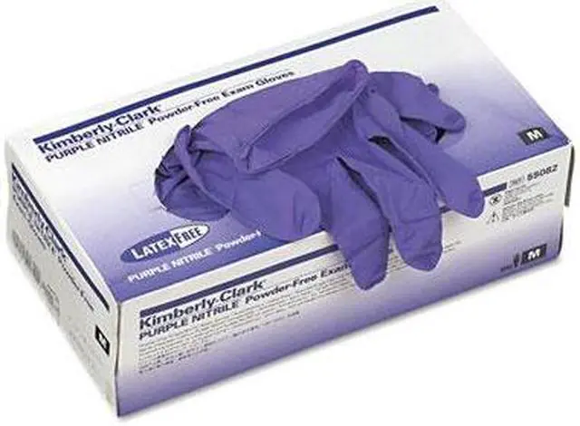 Main image of KIMBERLY-CLARK PROFESSIONAL* 55082 STERLING PURPLE NITRILE Exam Gloves, Medium, Purple, 100/Box