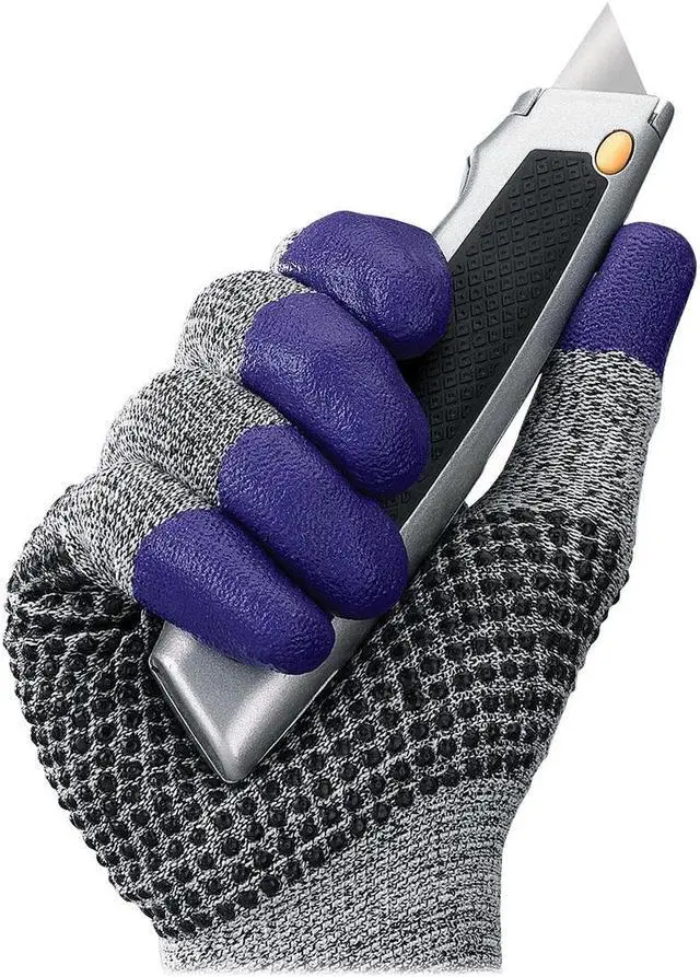 Main image of Jackson* Safety Brand 97432 G60 Purple Nitrile Gloves, Large/Size 9, Black/White, Pair