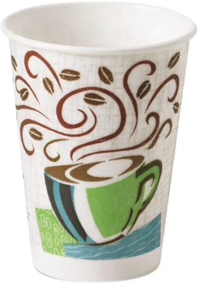 Main image of Dixie 5338DX Hot Cups, Paper, 8 oz., Coffee Dreams Design, 500/Carton