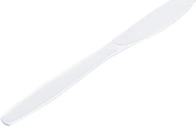 Main image of Dixie KH217 Plastic Tableware, Heavyweight Knives, White, 1000/Carton