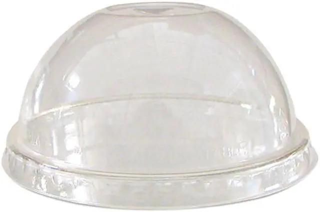 Main image of Eco-Products EP-DLCC Compostable Cold Drink Cup Lids, Dome, Clear, 1000/Ctn