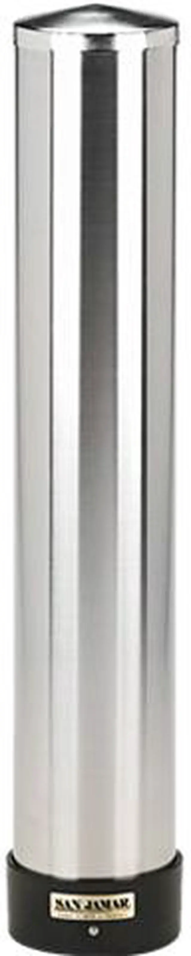 Main image of San Jamar C3400P Large Water Cup Dispenser w/Removable Cap,Wall Mounted, Stainless Steel