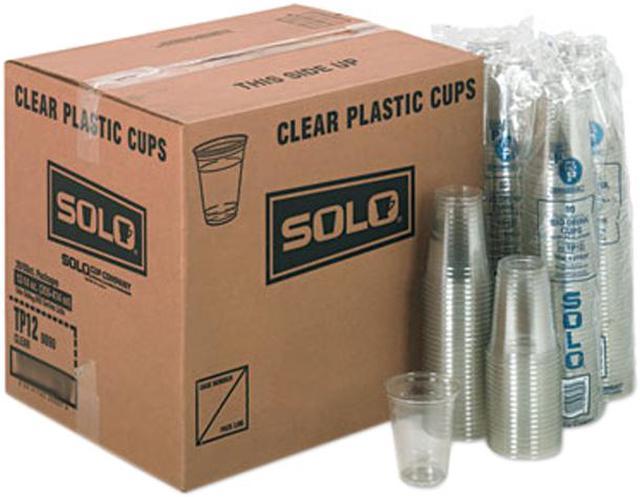 SOLO TP12CT Ultra Clear Cups, Squat, 12-14 oz, PET, 50/Bag, 1000/Carton