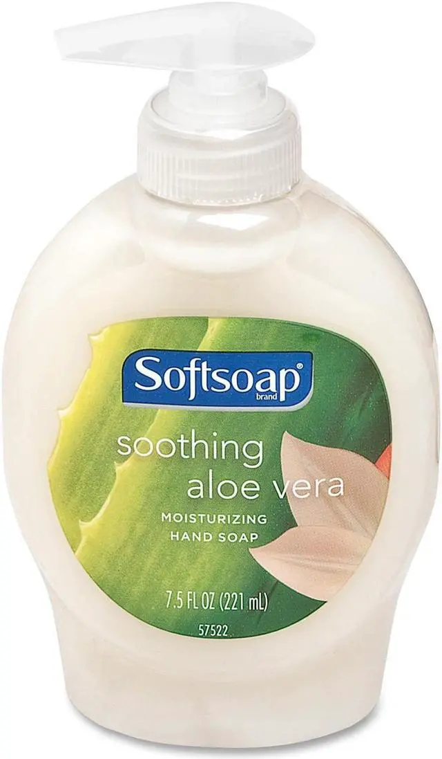 Alt view image 2 of 2 - Softsoap 26012CT Moisturizing Hand Soap w/Aloe, Liquid, 7.5 oz Pump, 12/Carton