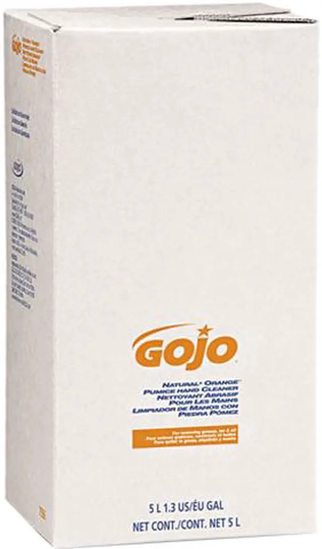 Main image of GOJO 7556 NATURAL ORANGE Pumice Hand Cleaner Refill, Citrus Scent, 5000 mL, 2/Carton