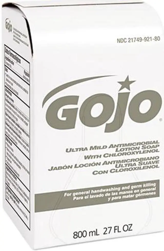 Main image of GOJO 9212-12CT Ultra Mild Lotion Soap w/Chloroxylenol Refill, Lightly Scented,800-ml, 12/Ctn