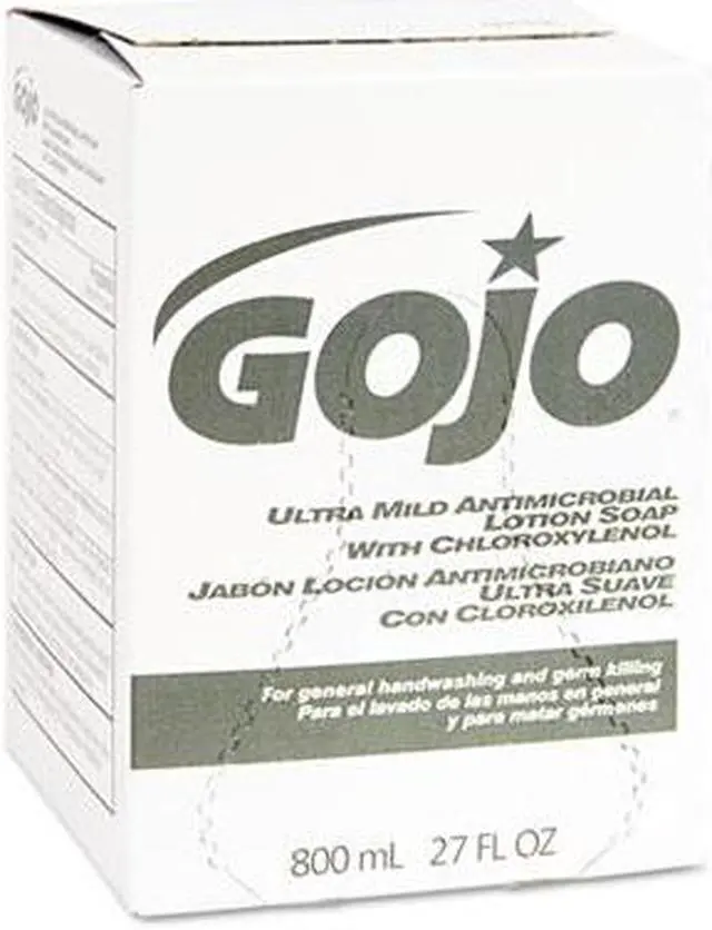 Main image of GOJO 9212-12EA Ultra Mild Lotion Soap w/Chloroxylenol Refill, Lightly Scented, 800-ml