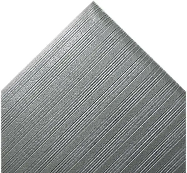 Main image of Crown FJS736GY Ribbed Anti-Fatigue Mat, Vinyl, 27 x 36, Gray