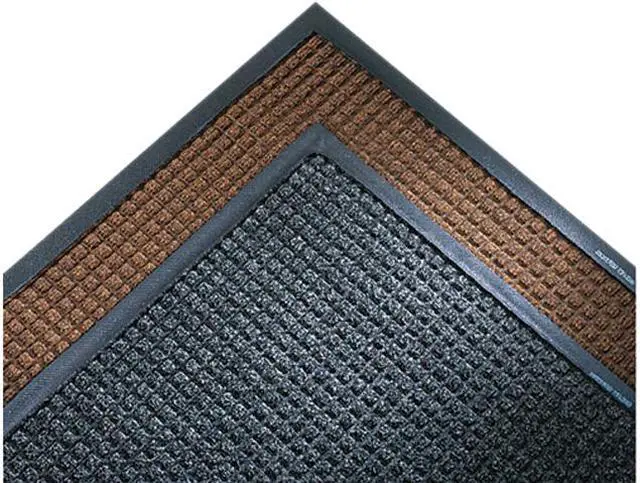Main image of Crown Super-Soaker Wiper Mat w/Gripper Bottom, Polypropyl, 34 x 119, Charcoal