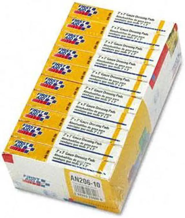 Main image of First Aid Only™                          Refill Gauze Pads for Ansi-Compliant First Aid Kits/Cabinets, 3 x 3, 40/Pack