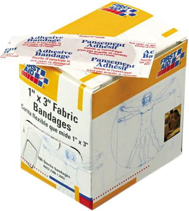 Main image of Fabric Bandages,1 x 3, 100/Box