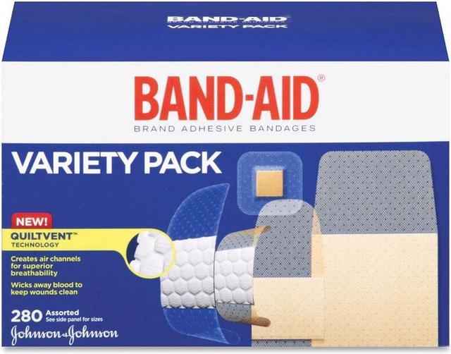 Sheer/Wet Adhesive Bandages, Assorted Sizes, 280/Box 