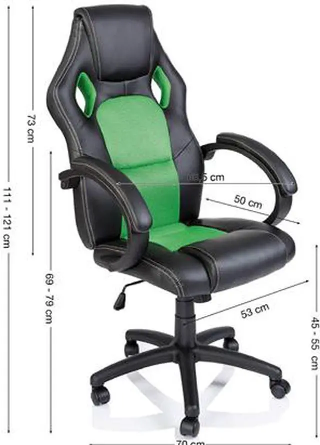 Alt view image 5 of 6 - TygerClaw TYFC20036 High Back Gaming Chair