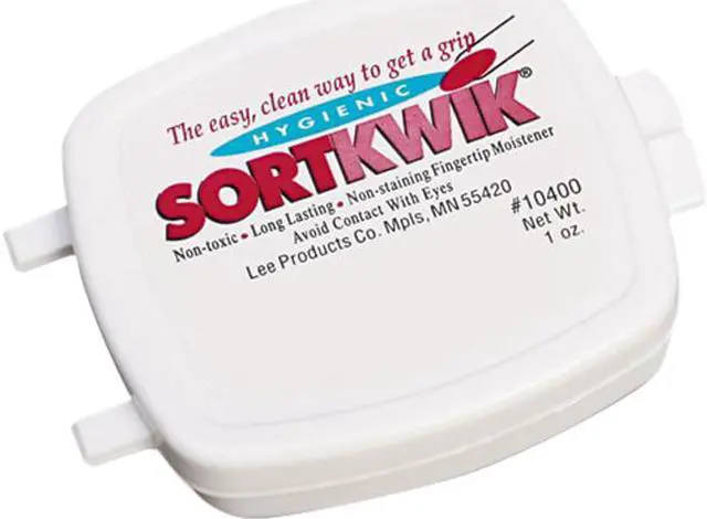 Main image of LEE 10400 Sortkwik Fingertip Moisteners, 1 oz, Pink
