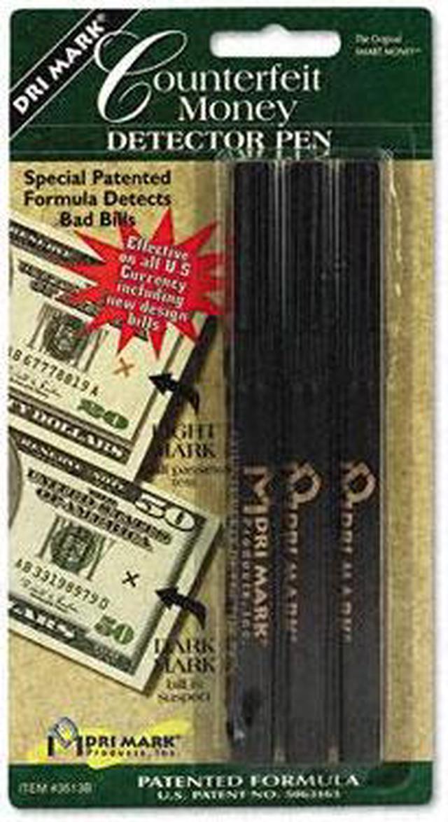 Dri-Mark 351B1 Smart Money Counterfeit Bill Detector Pen For Use W/U.S. Currency
