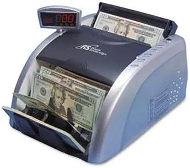Alt view image 7 of 7 - Royal Sovereign RBC-2100 Elect. Bill Ctr w/Counterfeit Detection,1000 Bills/Min., 13x91/2x7 9/10, BK/SR