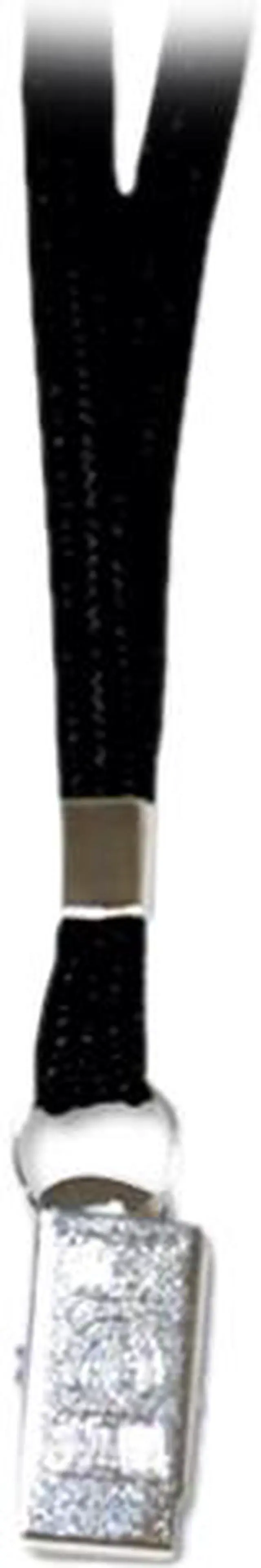 Main image of Advantus 75401 Deluxe Lanyards, Clip Style, 36" Long, Black, 24/Box