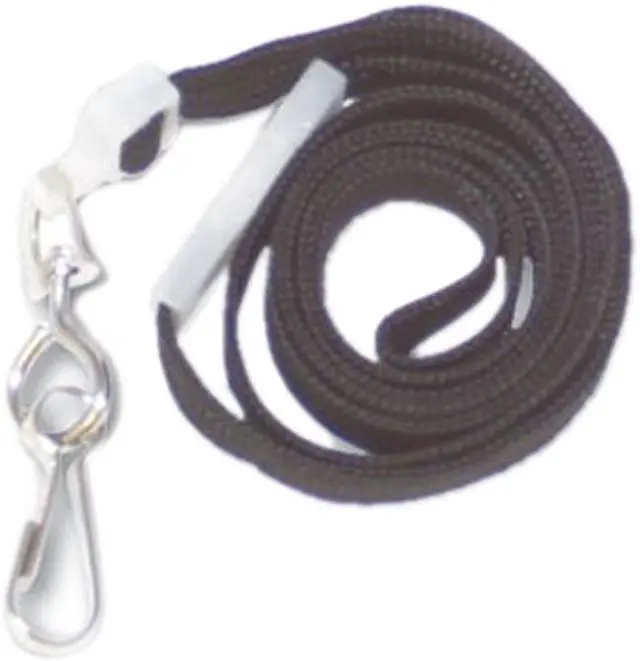 Main image of Advantus 75404 Deluxe Safety Lanyards, J-Hook Style, 36" Long, Black, 24/Box