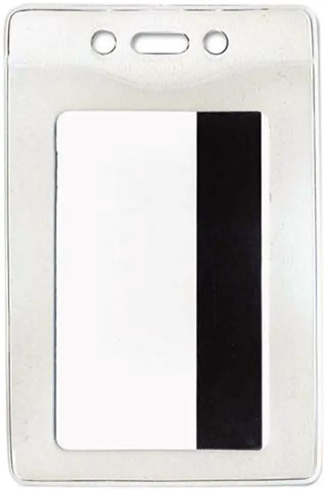 Main image of Advantus AVT75419 Security ID Badge Holder, Vertical, 3 3/8w x 4 1/4h, Clear, 50/Box